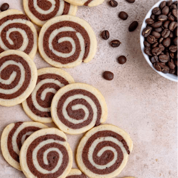 Biscoito Bicolor sabor café expresso